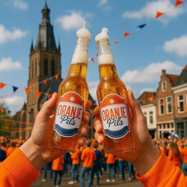 Deze Oranje Pils is speciaal gebrouwen voor het bezoek van de koning aan Doetinchem. Proost met My Dear Beer!