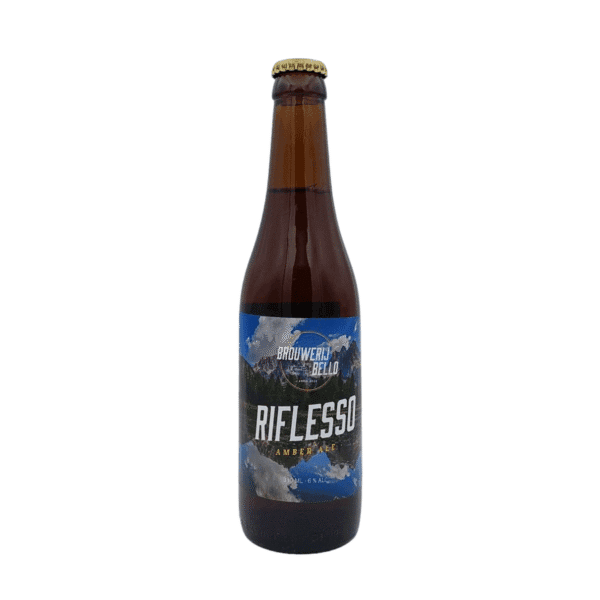Riflesso van Brouwerij Bello – amberkleurige ale met citrus en zachte kruidigheid (6%)