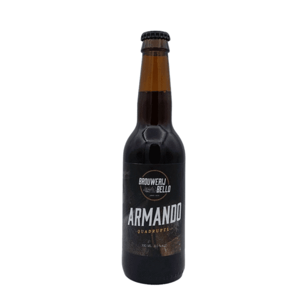 Armando van Brouwerij Bello – krachtige quadrupel met karamel en rozijn (9%)