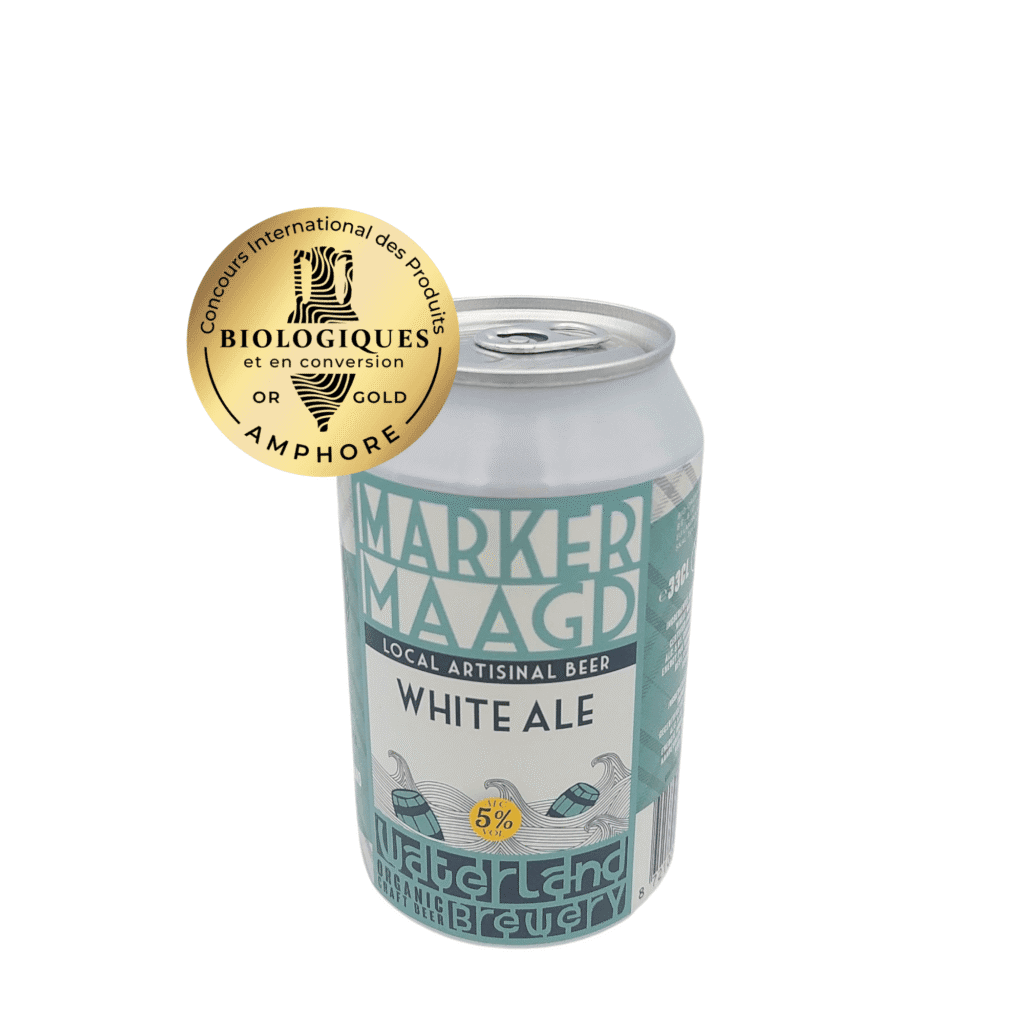 Marker Maagd witbier Waterland Brewery – goud bekroond biologisch witbier, onderdeel prijswinnend bierpakket