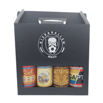 Voetbal bierpakket cadeau – Bier & Ballen Gift Pack met 4 unieke bieren