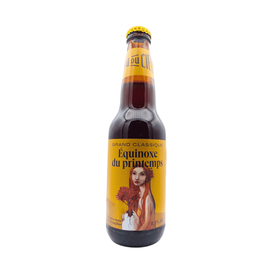Équinoxe du Printemps Scotch Ale van Grand Classique – limited edition, amberkleurig, met ahornsiroop uit Canada