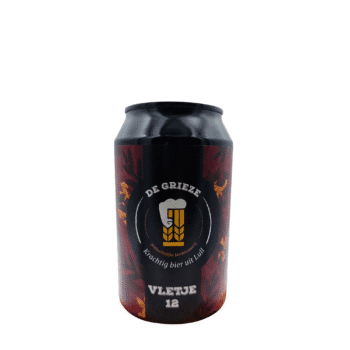 Vletje 12 Quadrupel bier van Brouwerij De Grieze, krachtige donkere quadrupel