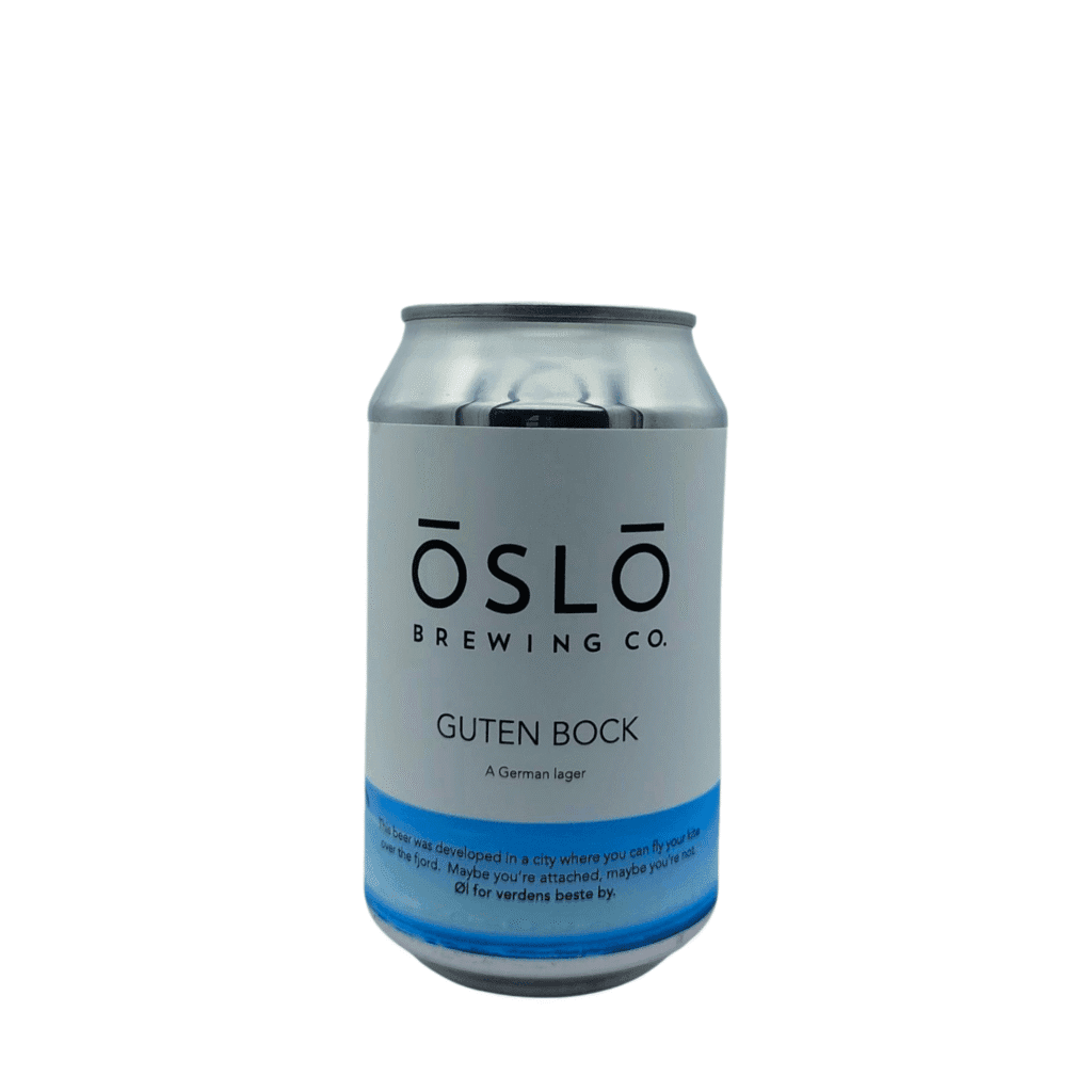 Blik Oslo Brewing Guten Bock, 6,5% bockbier uit Oslo, Noorwegen – herfstspecialiteit exclusief verkrijgbaar bij My Dear Beer