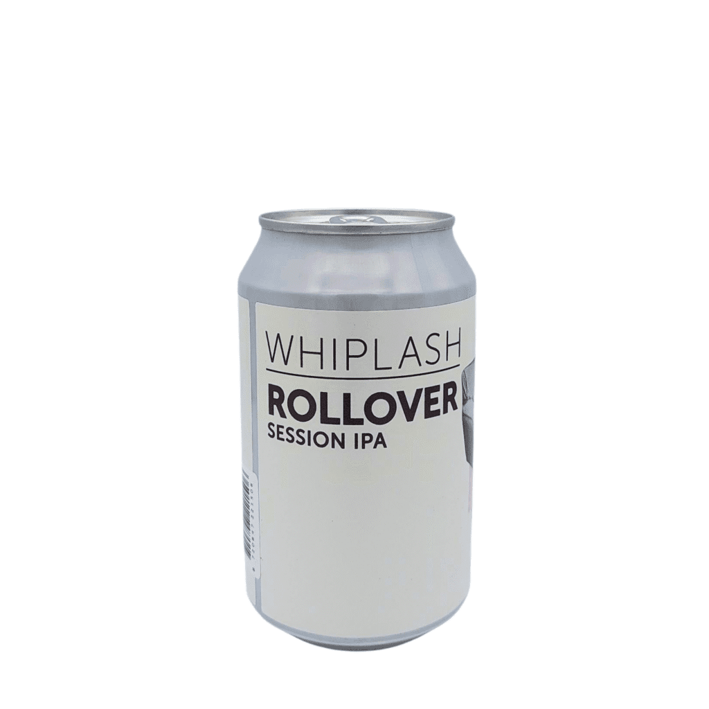 Whiplash Rollover Session IPA – blik, hazy NEIPA, fruitig, licht, fris, Iers craft bier