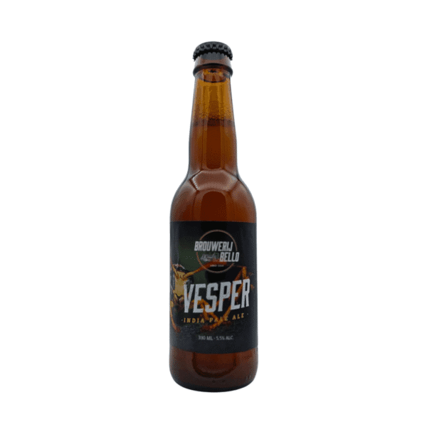 Vesper IPA van Brouwerij Bello – fruitige Amerikaanse India Pale Ale met perzik, citrus en hoppige afdronk, limited edition speciaalbier