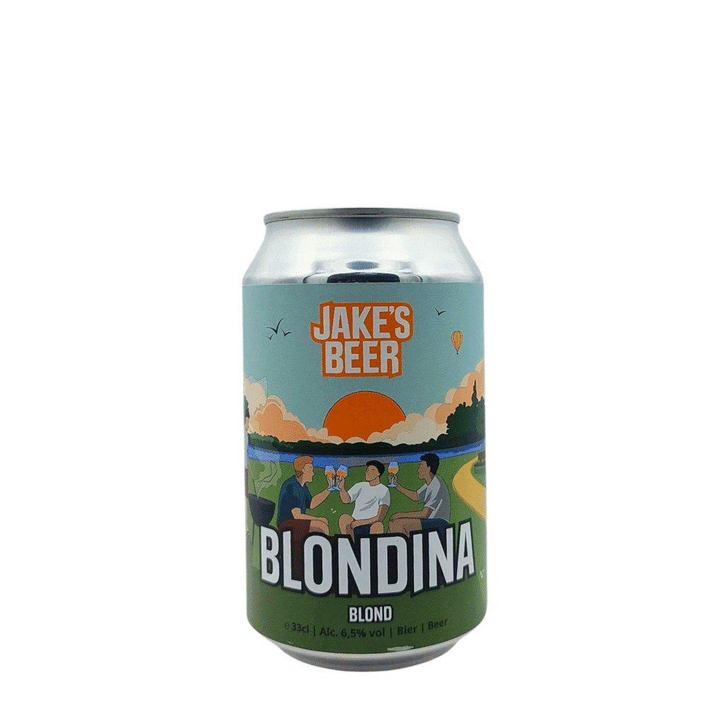 Blondina blond bier van Jake’s Beer – fris, fruitig blond met Mosaic-hop, citrus en tropisch fruit, 6,5% alc.