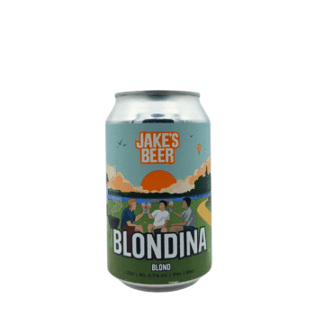 Blondina blond bier van Jake’s Beer – fris, fruitig blond met Mosaic-hop, citrus en tropisch fruit, 6,5% alc.