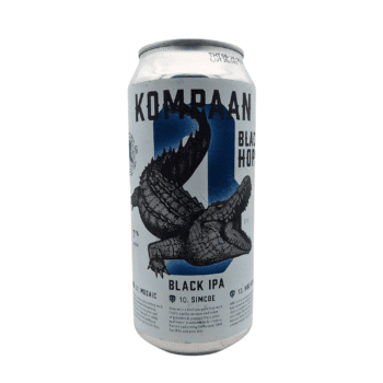 Battle Royale Black Hops Black IPA Kompaan 7% alcohol blik