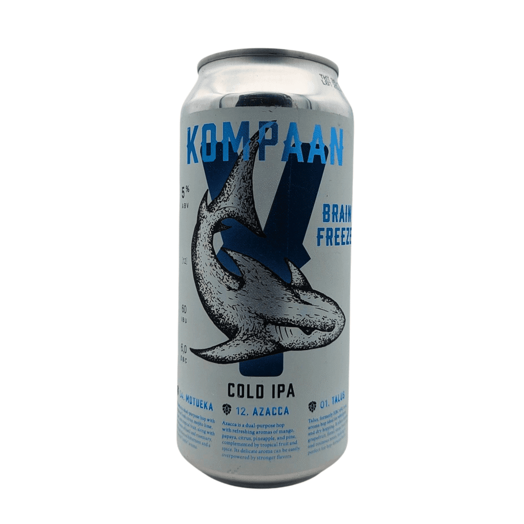 Battle Royale Brain Freeze Cold IPA Kompaan 5% alcohol 60 IBU blik