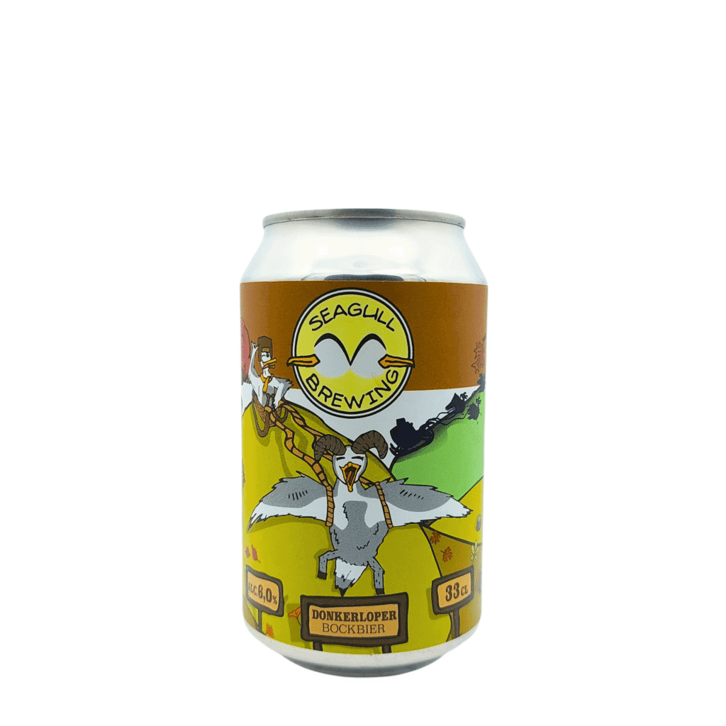 Donkerloper Bock Seagull Brewing 6% alcohol seizoensbier met tonkaboon