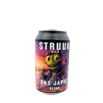 Struuk Bier Ons Japie blond bier 33cl blik
