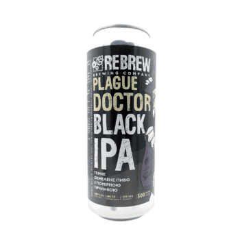 Black IPA met citrus, pine en geroosterde mouten van Rebrew