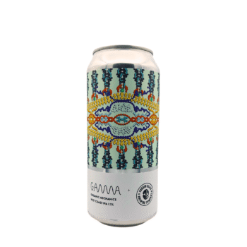 Organic Mechanics West Coast IPA – Gamma Brewing x Sudden Death. 44cl blik, kleurrijk design, 7,5%, citrus en tropisch fruit, exclusief bij My Dear Beer.