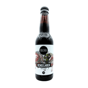 Scheelhoek maple stout van Solaes met 10% alcohol