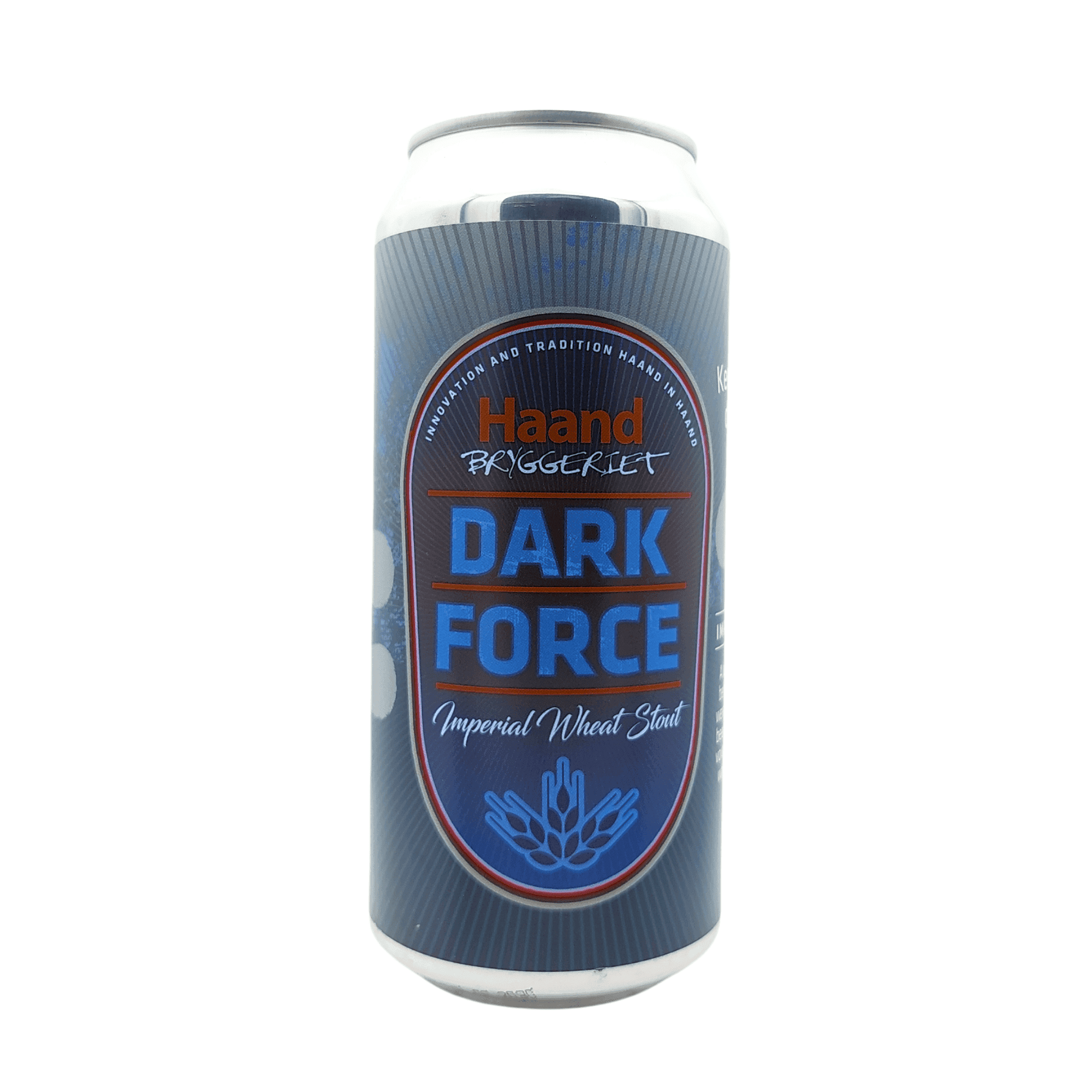 Dark Force Russian Imperial Stout van HaandBryggeriet met diepe donkere tinten etiket