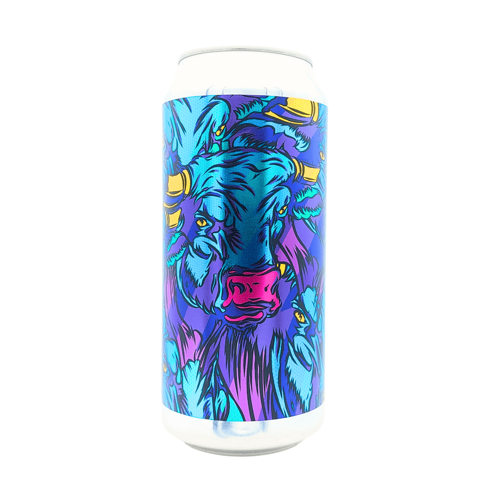 Salama Brewing Raging Bulls NEIPA 5,7% ABV – paars-turquoise blik met stier-artwork – Galaxy, Motueka, Riwaka & Citra hoppen – exclusief bij My Dear Beer