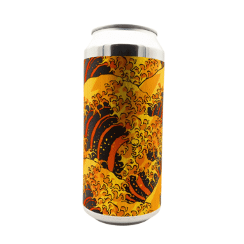 Mega Nelson Double NEIPA geel-oranje-rood label