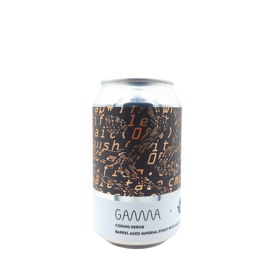 Coding Error Imperial Stout barrel aged wit zwart brons label