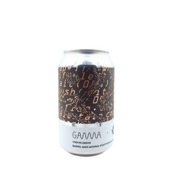 Coding Error Imperial Stout barrel aged wit zwart brons label