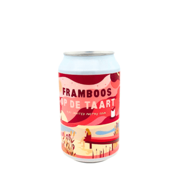 Framboos op de taart sour zacht roze label frambozen bier
