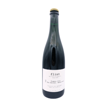 Flint wild ale zwart wit label geuze stijl complex bier
