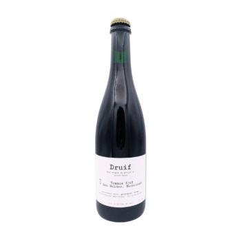 Druif tommie sjef wild ale zwart wit label kékfrankos druiven sour bier
