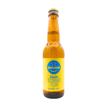 Klein Zoentje alcoholvrij blond geel blauw label