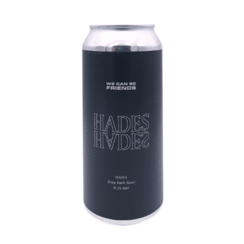 Hades stout zwart wit label chocolade koffie bier