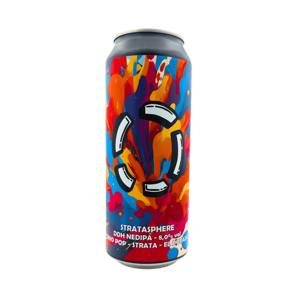 Stratasphere NEDIPA blauw oranje rood label