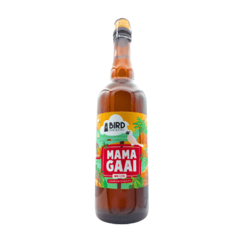 Mamagaai witbier oranje groen rood label fris fruitig bier