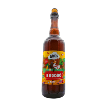 Kadodo tripel geel groen rood label kruidig sterk bier