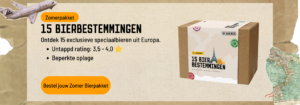 Zomer bierpakket: 15 unieke bieren uit Europa 11 Banner Zomer Bierpakket