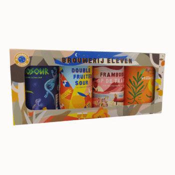 Brouwerij Eleven sour bierpakket met 4 blikken in cadeauverpakking