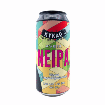 kveik double neipa geel groen blauw label tropisch bier