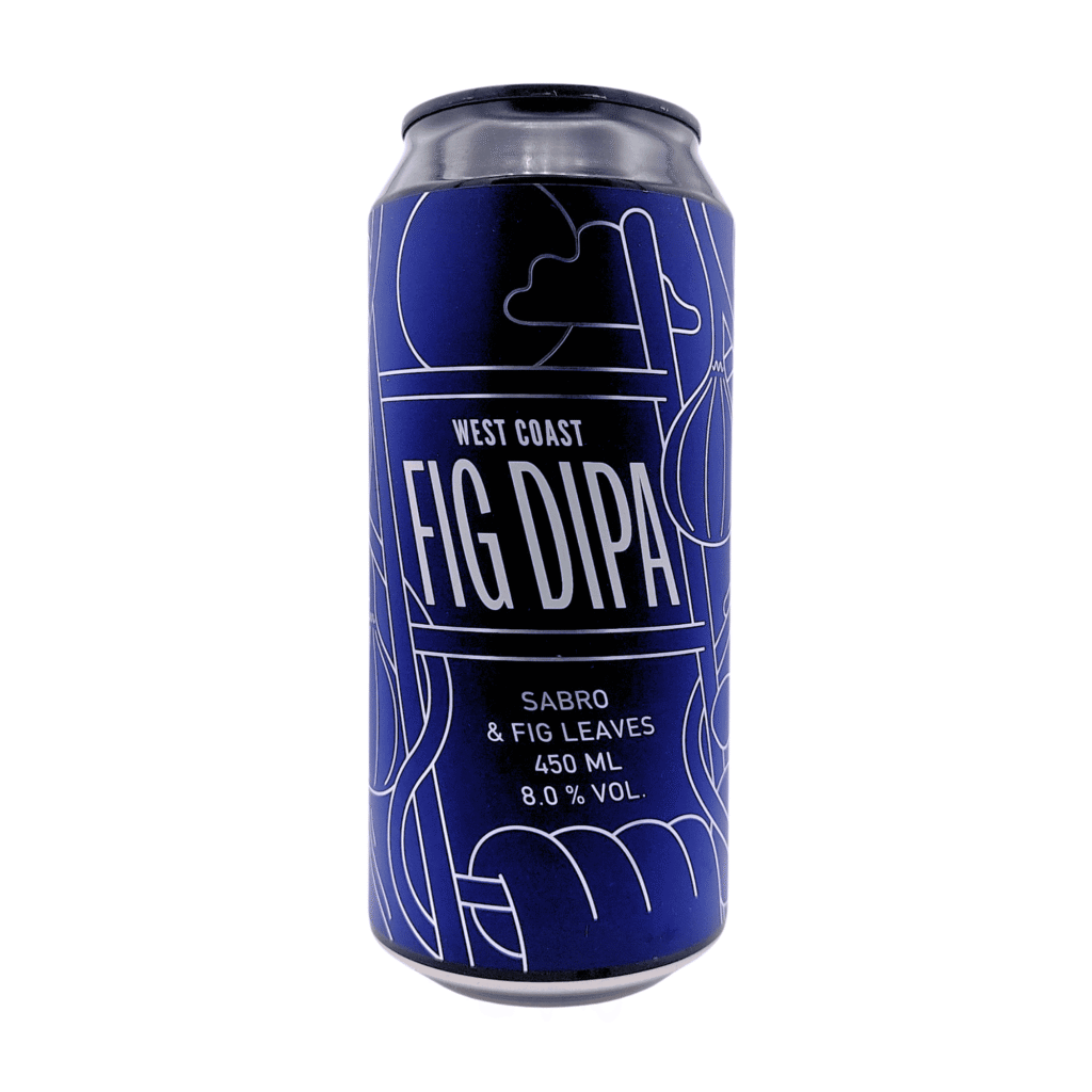 Kykao Mediterranean Fig DIPA blik 450 ml, een Fruited IPA van 8% met Sabro en vijgenbladeren.