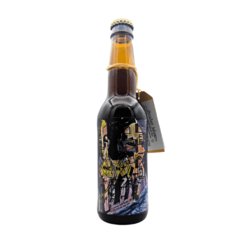 Brother Adam Barrel Aged Grape Ale fles 33 cl, een hybride bier van 10,7% met Imperial Porter-wort, rode natuurwijn, Brettanomyces en vatrijping.